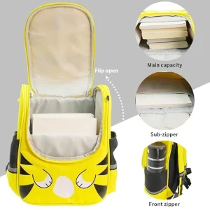 کوله پشتی کودک طرح ببر زرد رنگ کد 88776