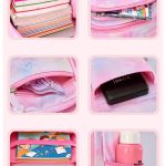 کوله مدرسه دخترانه خارجی رنگارنگ عروسک دار طلق دار درب یخچالی