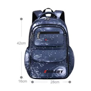کوله پشتی open backpack opening 180 degrees imported school star galaxy design o 1
