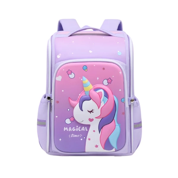 کوله پشتیمدرسه مدل صندوقی طرح یونیکورن