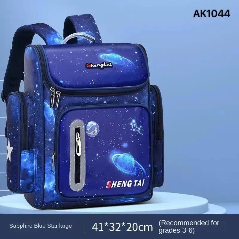astronaut and galaxy design school backpack for boys 3
