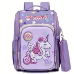 کوله پشتی صندوقی دخترانه وارداتی scorpio طرح یونیکورن