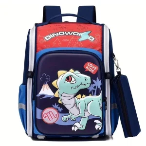 کوله پشتی صندوقی مدرسه ای وارداتی scorpio طرح دایناسور کد22356