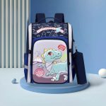 کوله پشتی صندوقی مدرسه ای وارداتی scorpio طرح دایناسور