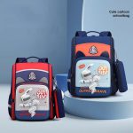 کیف مدرسه خارجی صندوقی zihe kids طرح فضانورد out ride brave کد ۶۶۵