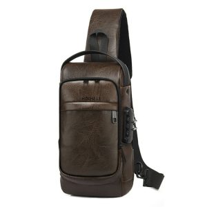 کیف کراس بادی مردانه فشن مدل چرم مصنوعی کد ۷۷۳