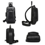 کیف کراس بادی مردانه فشن مدل چرم مصنوعی کد ۷۷۳