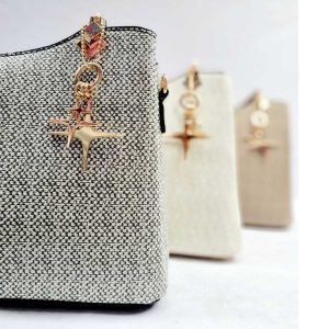 کیف زنانه دستی و دوشی طرح کنفی مدل داریا کد 2775