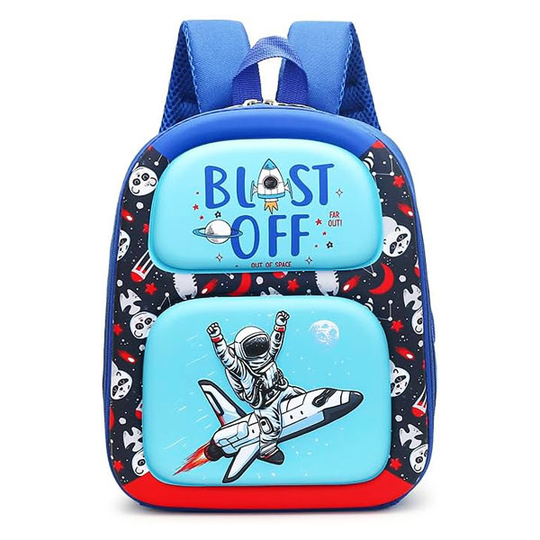 کوله پشتی طرح موشک و فضانورد کد 443 | آبی | گارانتی اصالت و سلامت فیزیکی کالا