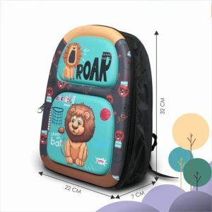 کوله پشتی کودک فایبر طرح شیر جنگل کد 554
