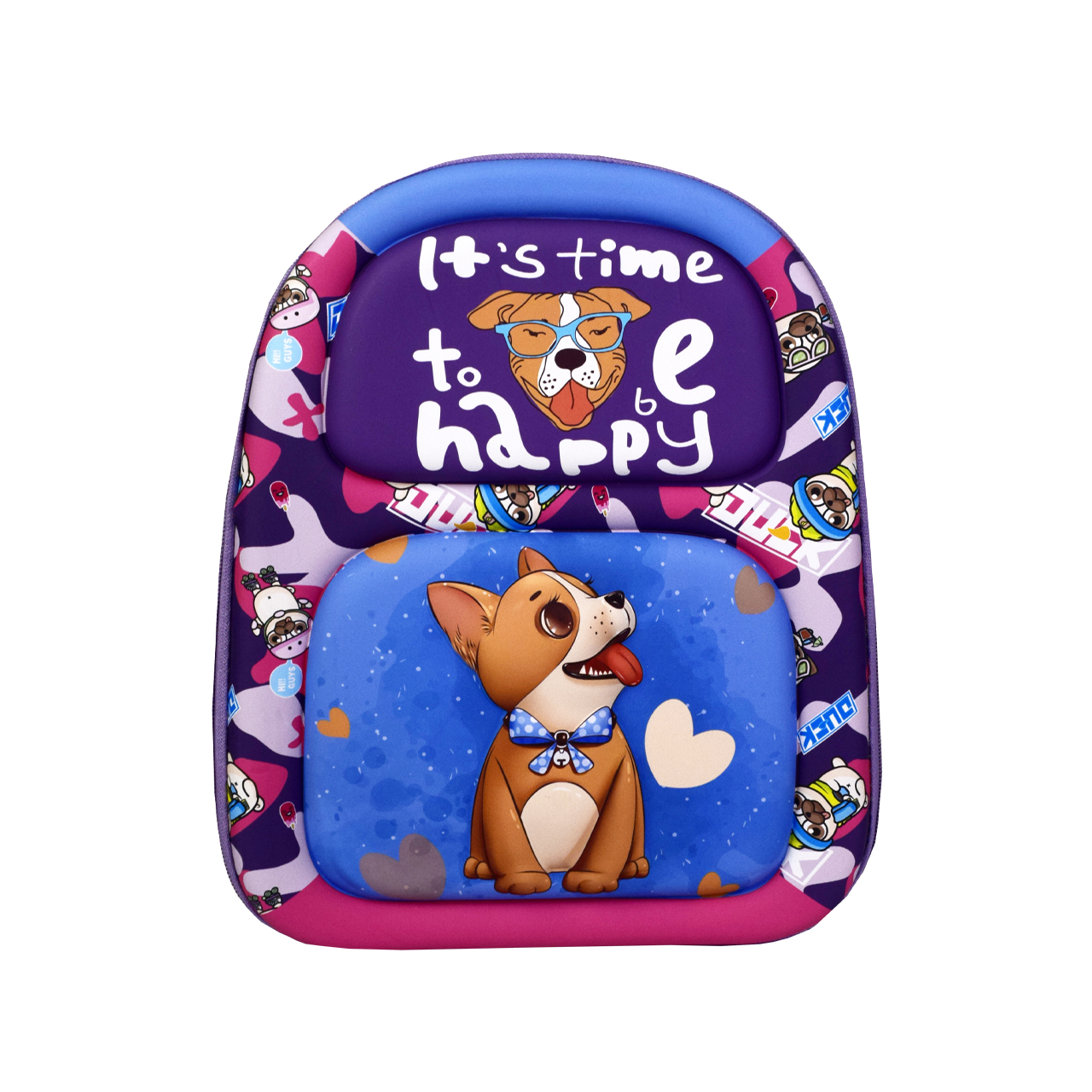 کوله پشتی طرح سگ مهربان کد 223 | ارغوانی | گارانتی اصالت و سلامت فیزیکی کالا