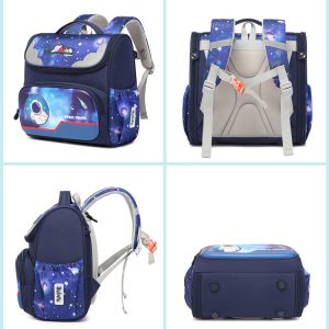 کیف مدرسه وارداتی Beinto مدل انگلیسی عریض طرح فضانورد کد 4416