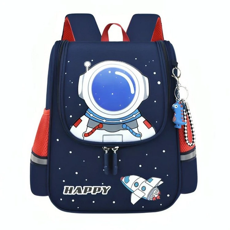 کوله پشتی کودک طرح فضانورد سرمه ای رنگ کد 88779