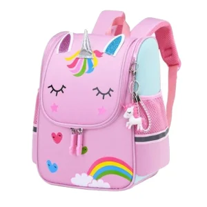 کوله پشتی کودک طرح یونیکورن صورتی رنگ کد 88778