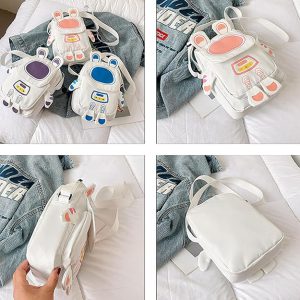 کیف دوشی و کوله پشتی کوچک مدل رباتی کد 9968