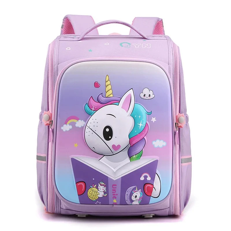 girl school bag unicorn book reader 11669 1 1