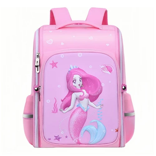 mermaid backpack pink hair 488 1