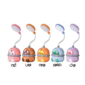 چراغ خواب و مطالعه شارژی طرح حیوانات فضایی کد08