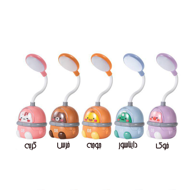 rechargeable night reading lamp space animal 08 3