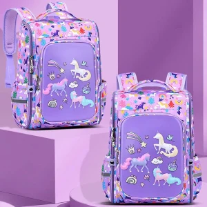 کوله مدرسه ای طرح مزرعه اسب های تک شاخ کد 00222