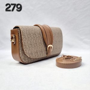 کیف زنانه پاسپورتی و دوشی طرح کنفی مدل پارما کد 279