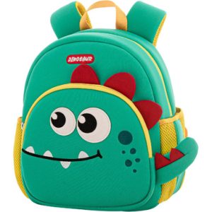 کوله پشتی کودک طرح دایناسور سبز کد 6667