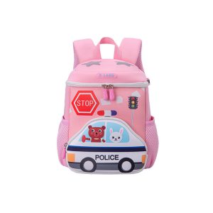 کیف کودک خارجی طرح ماشین پلیس برند اولنگ کد olang 6105