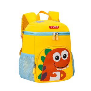 کوله پشتی خارجی کودک طرح دایناسور خندان برند اولنگ کد olang 6113