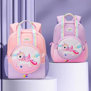 کوله وارداتی دخترانه مهدکودکی یونیکورن olang 6112