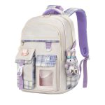 کوله دخترانه همراه با استیکر و آویز خرسی