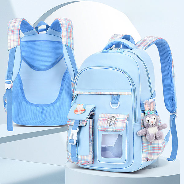 ظاهر فانتزی و مد روز کوله خارجی دخترانه آبی روشن