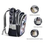 نمای جانبی کوله فضانورد با چرخ