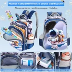 داخل کیف مدرسه با فضای تفکیک شده