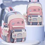 کوله پشتی دخترانه خارجی همراه با عروسک