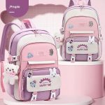 کوله فانتزی با آویز خرسی و خرگوش