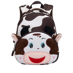 کوله پشتی بچه گانه وارداتی طرح گاوی کد OLANG 6054