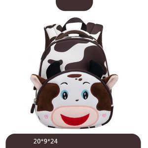 کوله پشتی بچه گانه وارداتی طرح گاوی کد OLANG 6054