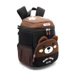 کوله کودک وارداتی با طراحی خرسی و بند سینهای