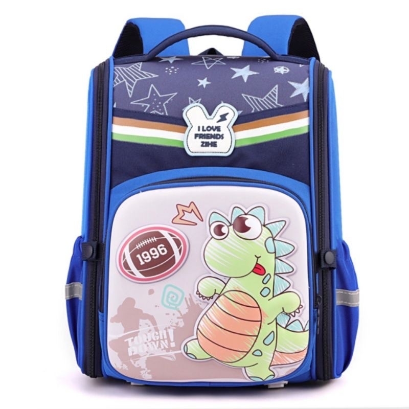 کوله پسرانه مدرسه ای وارداتی طرح دایناسور (فوتبال آمریکایی) کد 99668