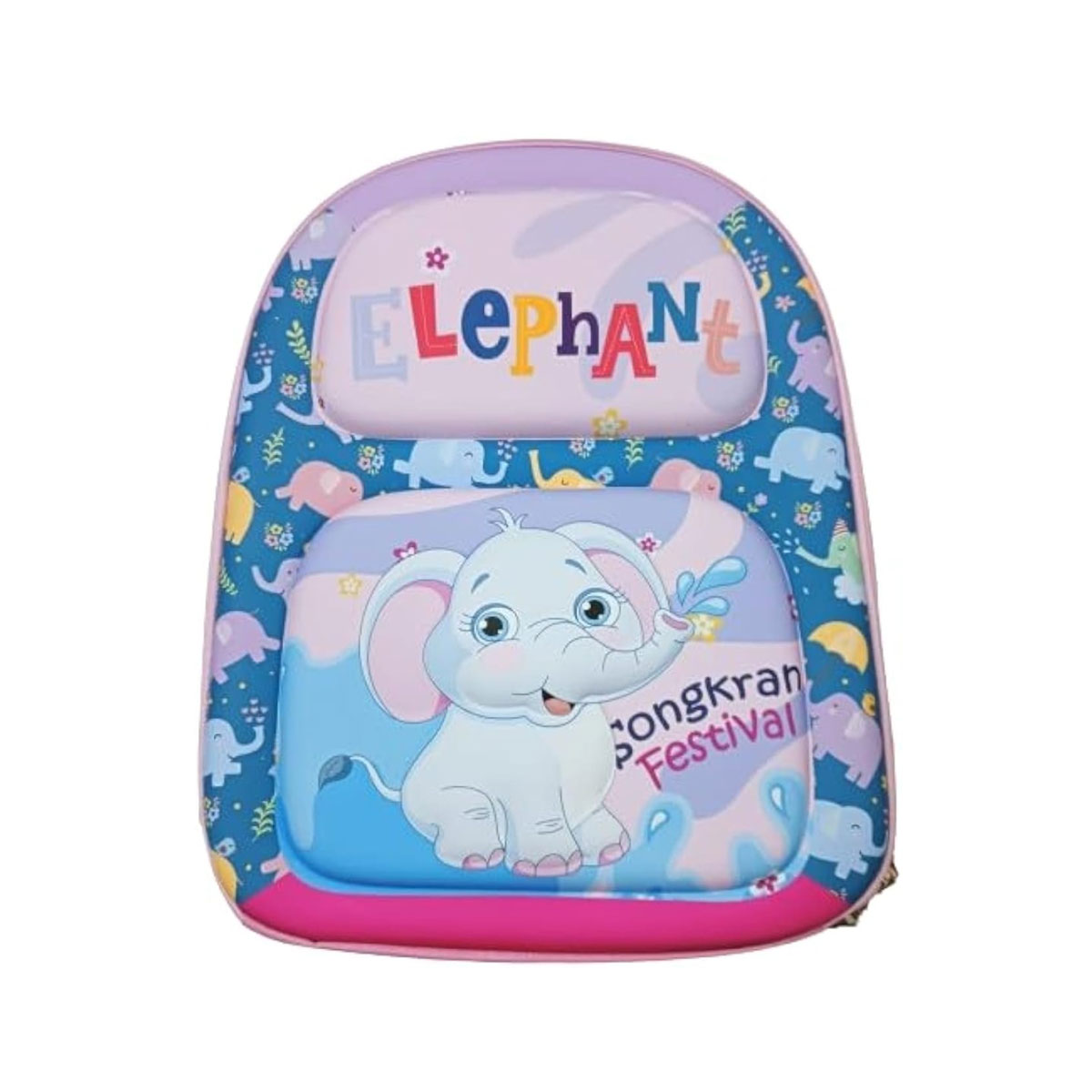 کوله پشتی کودک فایبر طرح فیل کد 665
