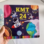 مداد رنگی KMT طرح فضانورد 24 تایی