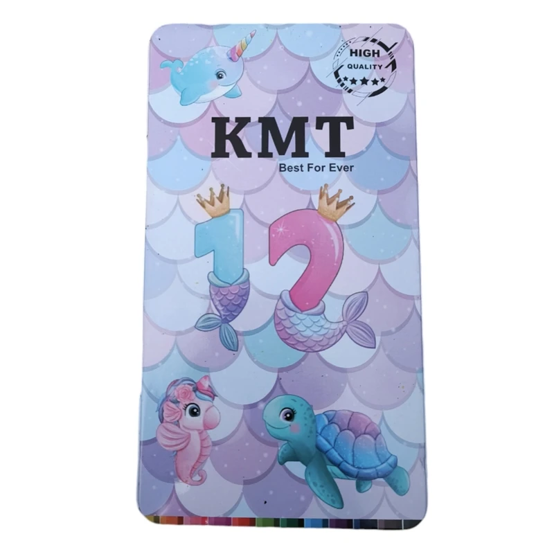 مداد رنگی KMT طرح پری دریایی ۱۲ تایی