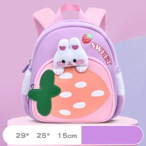 کوله پشتی کودک طرح توت فرنگی اولنگ 6182