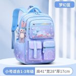 کیف مدرسه‌ای فانتزی با استیکرهای تزئینی