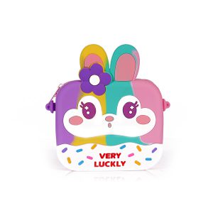 کیف سیلیکونی ژله ای کوچک طرح خرگوش کد 667 very lucky