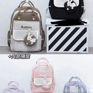 کوله پشتی روزمره همراه کیف کوچک طرح خرگوش کد rabbit 58
