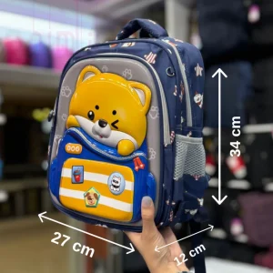 کوله پشتی کودک طرح راکن سه بعدی فایبر براق کد 125