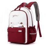 کوله پشتی برزنتی کره ای با لوگو طرح سگ کد love 57