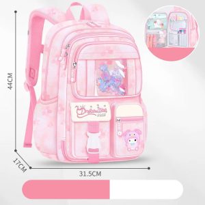 کوله دخترانه دریخچالی آکواریومی صورتی