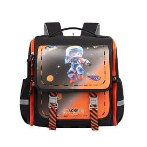 کوله پشتی مدل صندوقی طرح فضانورد پسرانه